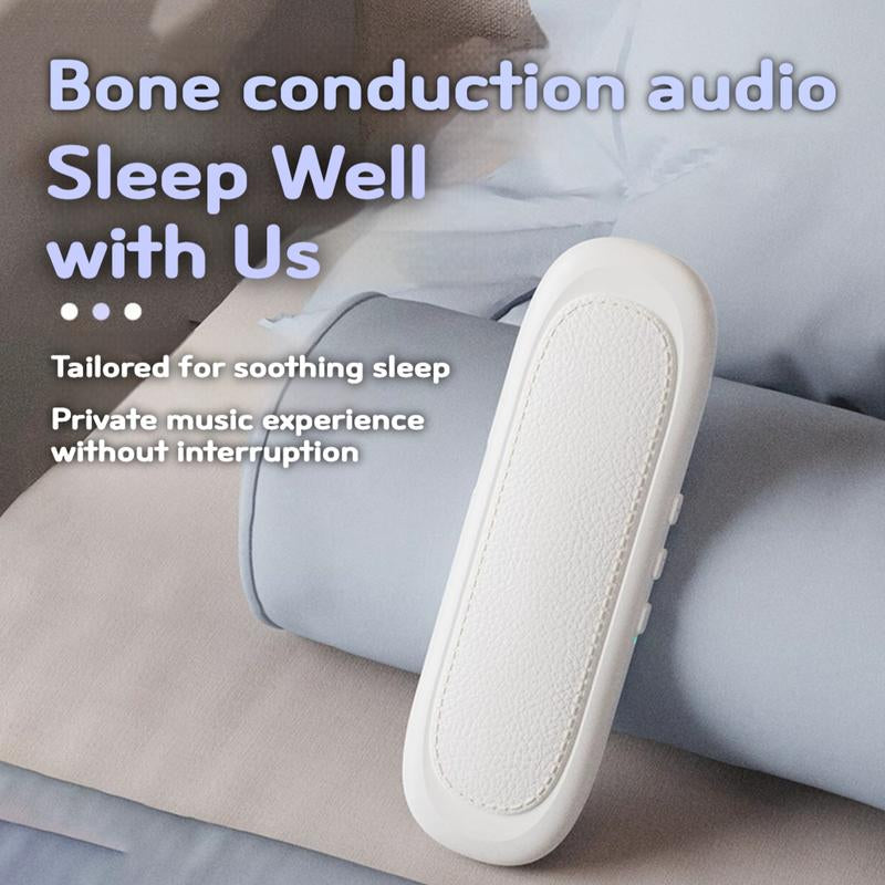 Experience Blissful Sleep with Bluetooth Under Pillow Speakers - Bone Conduction & 3D White Noise Technology