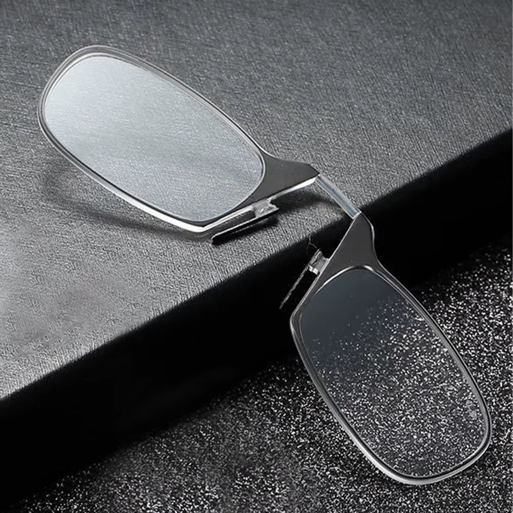 Folding Reading Glasses for Men Women without Eyeglass Legs Keychain Case and Readers Rectangular Reading Glasses